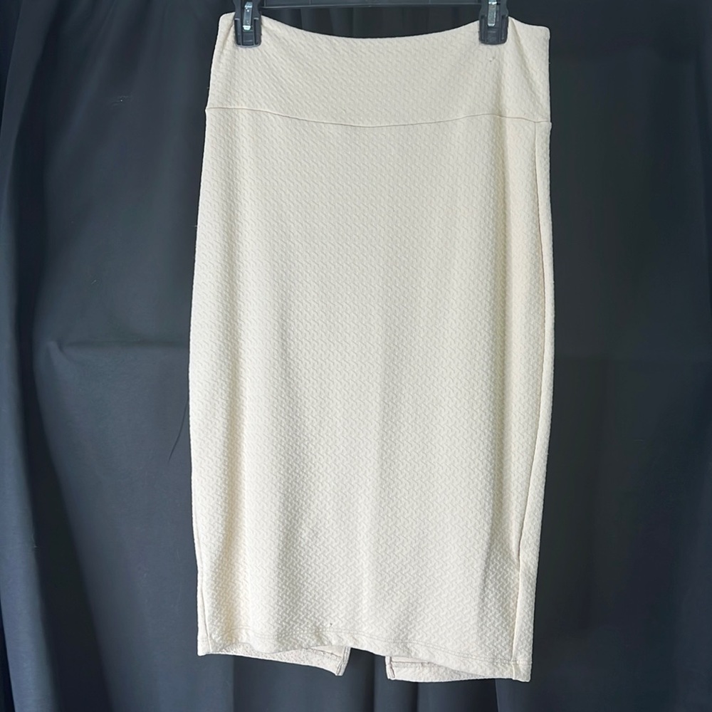 Tan Bebe midi skirt